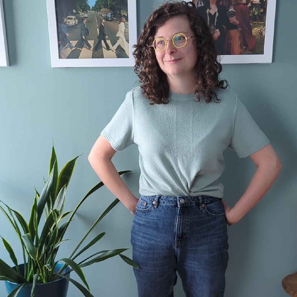 Vintage Koret Light Green Short Sleeve Top